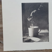 Load image into Gallery viewer, Coffee Moka Pot Etching Print - Hand-Pulled Intaglio Etching Print from Copperplate – Signed, Numbered