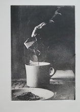 Load image into Gallery viewer, Coffee Moka Pot Etching Print - Hand-Pulled Intaglio Etching Print from Copperplate – Signed, Numbered