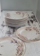 Load image into Gallery viewer, SOLD - 1800's John Edwards Fenton Set Earthenware Dinner Plates