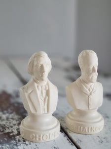 SOLD - Chopin & Tchaikovsky Miniature Bust
