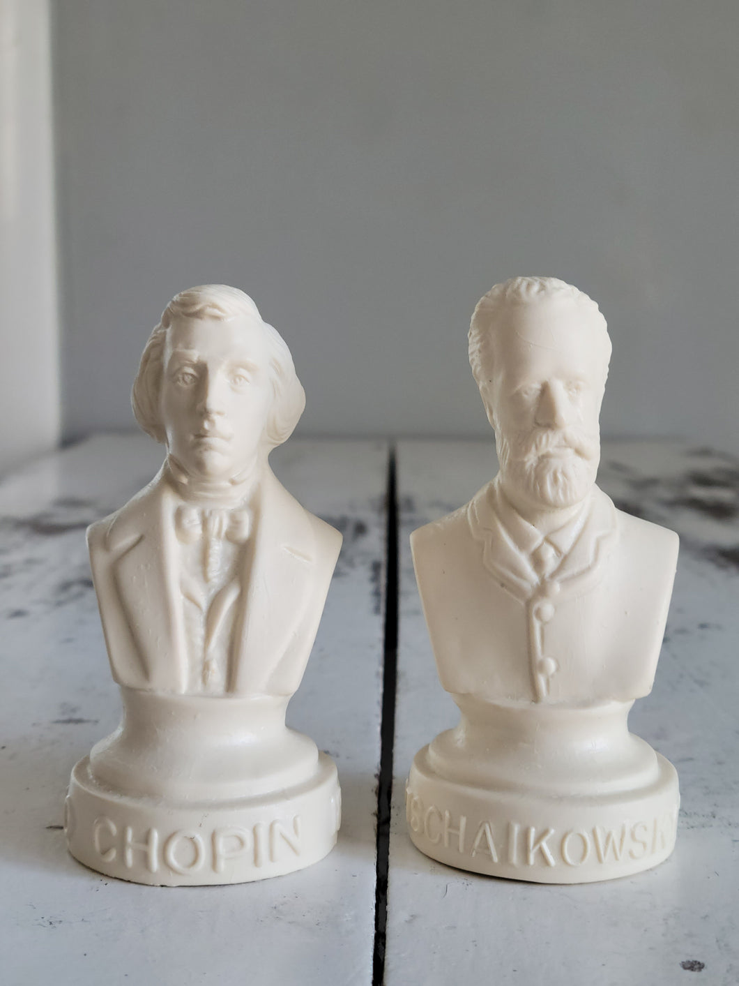 SOLD - Chopin & Tchaikovsky Miniature Bust