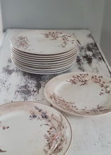 Load image into Gallery viewer, SOLD - 1800&#39;s John Edwards Fenton Set Earthenware Dinner Plates
