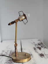 Load image into Gallery viewer, Vintage Brass Adjustable Lamp
